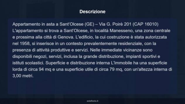 Immobile in asta di 94 m² in vendita a Sant'Olcese - Foto 10