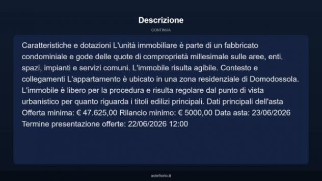 Immobile in asta di 76 m² in vendita a Domodossola - Foto 4