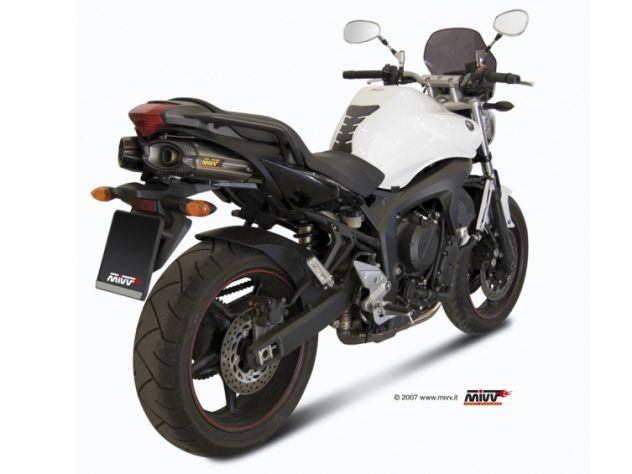 Scarico Mivv per Yamaha Fz6 Fazer Oval inox Suono Black in offerta - Foto 6