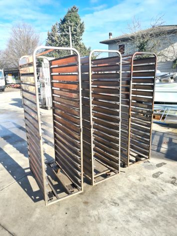5 carrelli portateglie inox usati - Foto 5