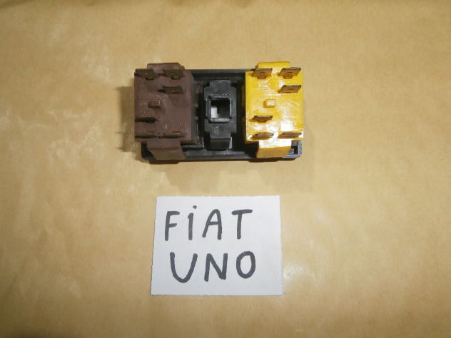 Pulsantiera interruttore alza vetri Fiat uno 1°s prima serie turbo sx "MARRONE" - Foto 4