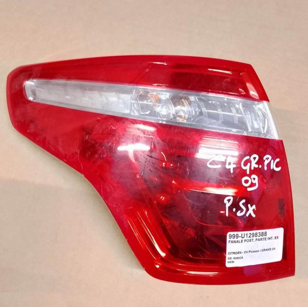 FANALE POST. PARTE INT. SX 999-U1298388 Parti elettriche  Fanaleria  Fanali  Fanale post. sx. CITROEN - C4 Picasso / GRAND C4 Picasso - 01-11-2006 - 0