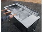 friggitrice rettangolare a gas da 50 o 100 lt