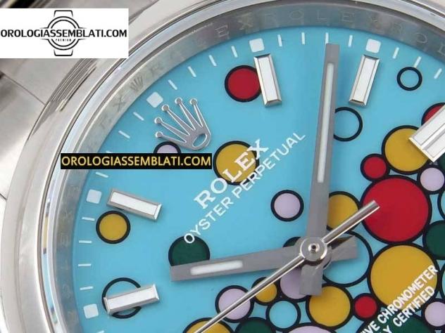 REPLICA Rolex OYSTER PERPETUAL 36MM 126000 BEST EDITION 904L STEEL BUBBLE DIAL ON SS BRACELET A2824 - Foto 4