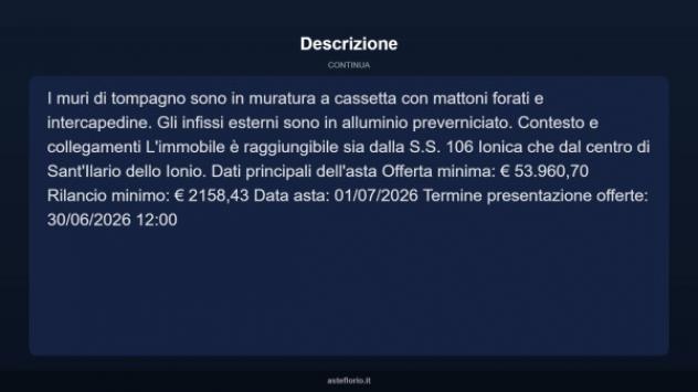 Immobile in asta di 9093 m² in vendita a Sant'Ilario dello Ionio - Foto 4