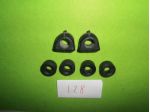 Tasselli gommini barra stabilizzatrice Fiat 128 RALLY SPORT BERLINA C CL "NUOVI"