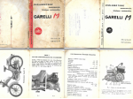 Libretto Uso e Manutenzione Garelli M 1965 monomarcia GR
