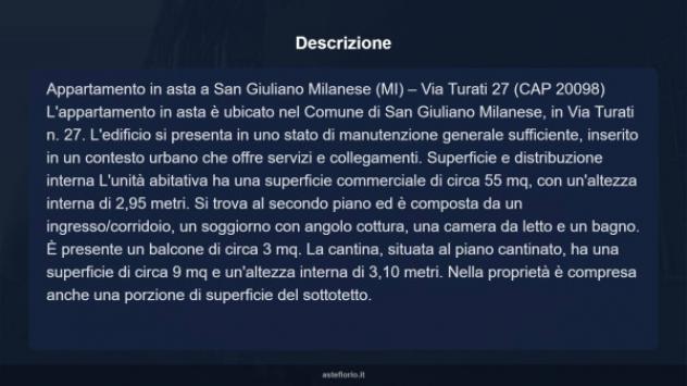 Immobile in asta di 55 m² in vendita a San Giuliano Milanese - Foto 9
