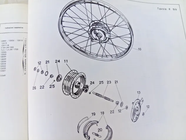 Catalogo Parti di Ricambio Moto Guzzi Dingo 49 cc I Edizione luglio 1964 - Foto 2