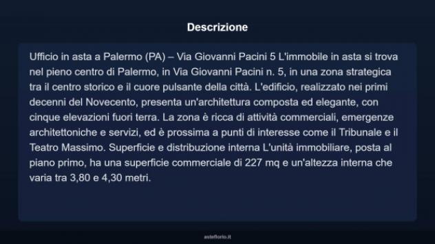Immobile in asta di 227 m² con più di 5 locali in vendita a Palermo - Foto 8