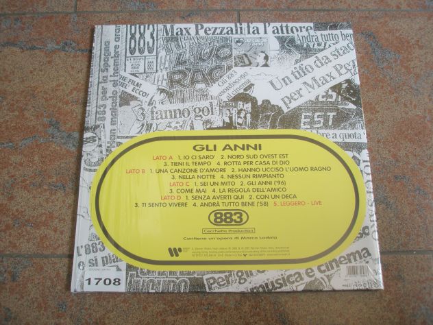 883 - Gli Anni 2025- 2xLP color. Propeller -numerato -SOLO CONSEGNE - Foto 2