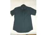 Camicia nera a maniche corte OWK. Taglia L slim fit.