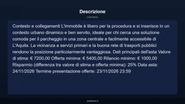 Immobile in asta di 12 m² in vendita a L'Aquila - Foto 9