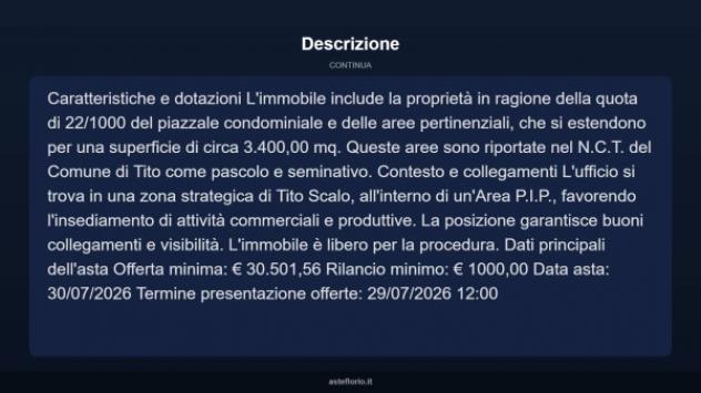 Immobile in asta di 94 m² in vendita a Tito - Foto 5