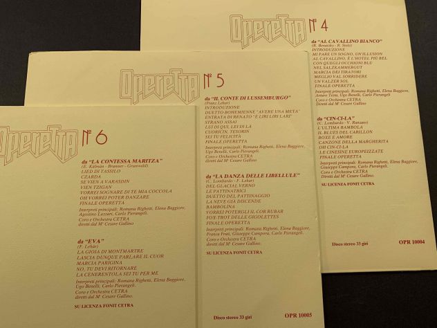 LP 33giri STORIA dell'OPERETTA dischi + book Lotto 1 - Foto 6