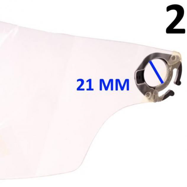 Visiera casco epoca YFX Yamaha 9079145077 9079145074 - Foto 5