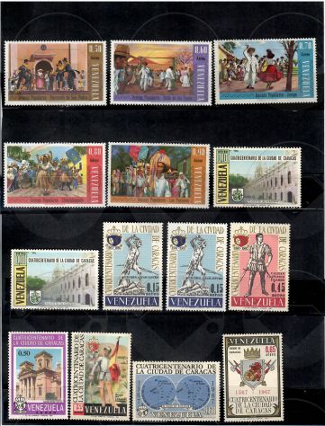 VENEZUELA francobolli nuovi dal 1951 al 1969 - Foto 3