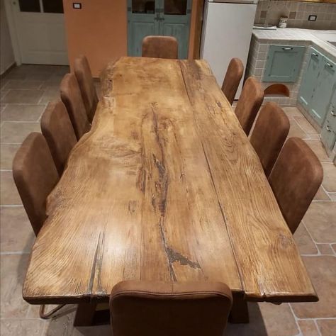 TAVOLI IN LEGNO STAGIONATO - TOP BAGNO - MENSOLE - Foto 4