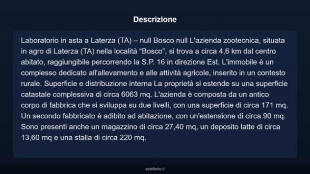 Immobile in asta di 6063 m² in vendita a Laterza - Foto 3