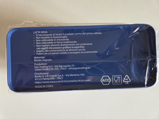 Contenitore di latta marca Wasa per conservare biscotti fette biscottate, ecc... - Foto 2