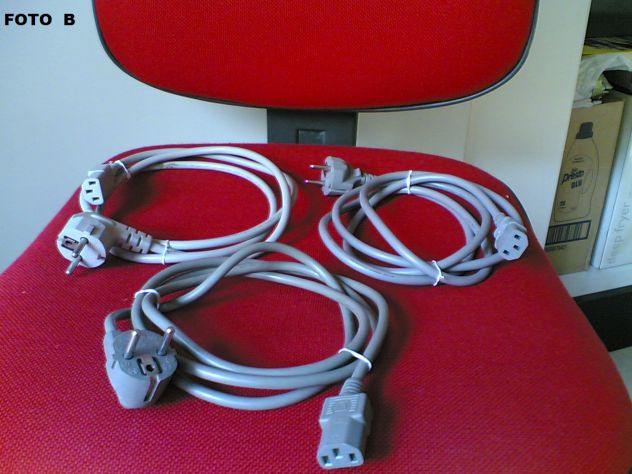 Cavi elettrici C13 / Schuko - 3 pezzi