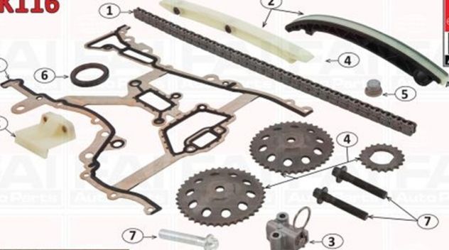 Kit distribuzione cinghia tendicinghia Opel Astra 1.3 1.4 1.5 1.7 2.0 Cdti T - Foto 2
