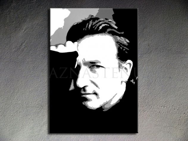 Quadro Bono Vox degli U2 dipinto a mano Pop Art - Foto 2