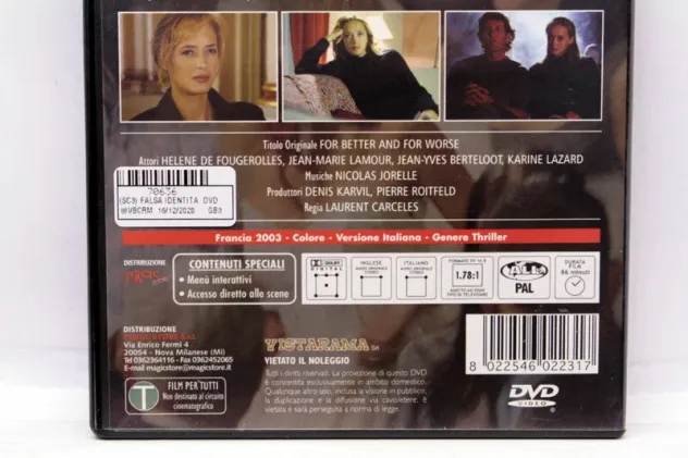 DVD Falsa identità. For better and for worse! Distribuzione Vistarama, 2003 - Foto 2