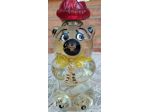 VECCHIA BOTTIGLIA GRAPPA ERZINIO DI GUARCINO (FR) ORSETTO CON CAPPELLINO