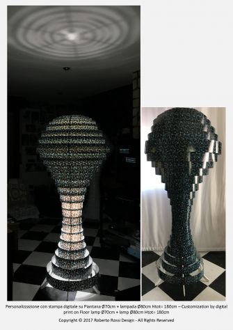 LAMPADE - PARALUMI DI DESIGN 'ECOS' - IN LEGNO E PVC ECOSOSTENIBILI - Foto 8