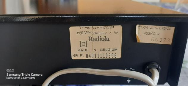 Sintonizzatore radiola ah 170 tulipano nerophilips - Foto 3