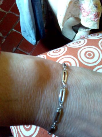 Bracciale in argento 800 a losanghe da donna
