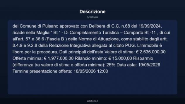 Immobile in asta di 6947 m² in vendita a Pulsano - Foto 7