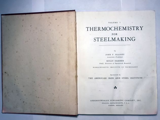 Libro su termochimica per la produzione acciaio. 1960 - Foto 3