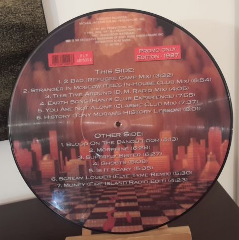 MICHAEL JACKSON, HISTORY IN THE MIX, ETICHETTA EPIC PLP, Picture Vinyl 1997. - Foto 5