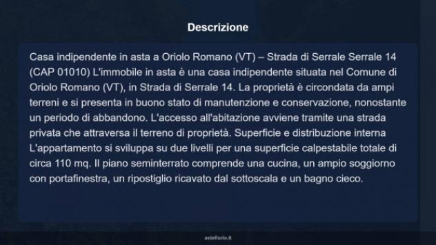 Immobile in asta di 110 m² con più di 5 locali in vendita a Oriolo Romano - Foto 17