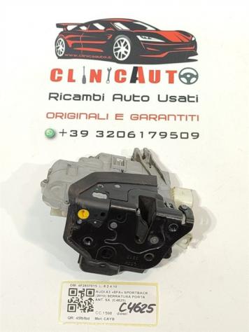 SERRATURA ANTERIORE SINISTRA AUDI A3 Serie (8P1) 4F2837015 CAYB (0812) - Foto 3