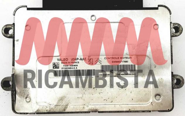 SW9663717680 21585984-5A Peugeot 206 1.4 centralina motore Valeo