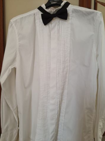 Camicia per smoking con papillon e fascia - Foto 7