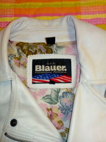 GIUBBETTO BLAUER VERA PELLE BIANCO DONNA BUONE CONDIZIONI - Foto 2