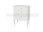 Comoncino 3 Cassetti - Bianco Opaco - Nuovo