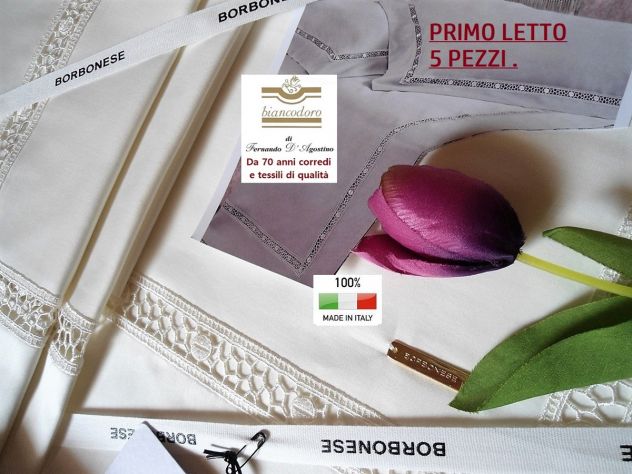 BORBONESE completo letto corredo , matrimonio , sposa . - Foto 9