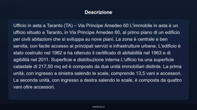 Immobile in asta di 217 m² in vendita a Taranto - Foto 4