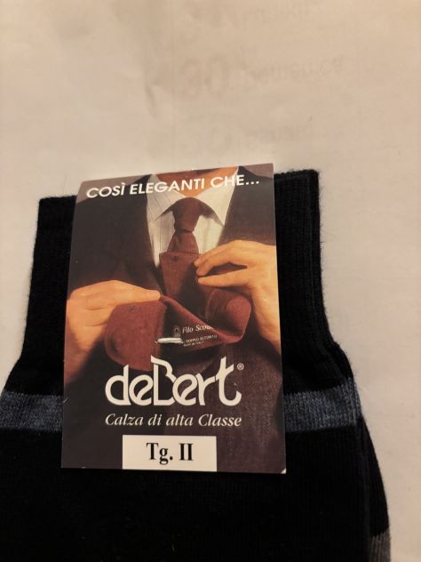 CALZE NUOVE CON CARTELLINO IN COTONE INVERNALE DA UOMO”DeBert”MADE IN ITALY - Foto 3