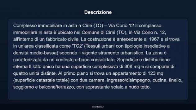 Immobile in asta di 368 m² in vendita a Ciriè - Foto 4