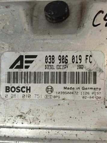 CENTRALINA MOTORE VOLKSWAGEN Sharan 2° Serie 038906019FC 028101075 diesel 1896 (0003) - Foto 2