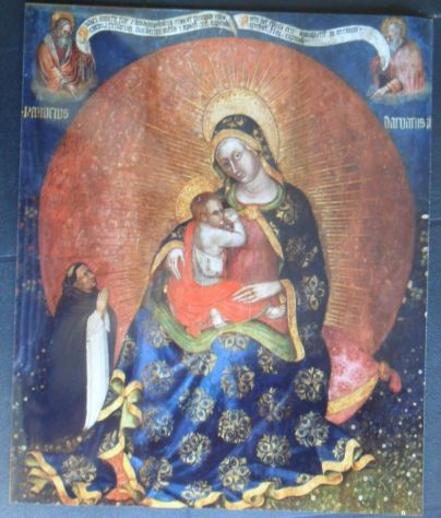 GRANDE IMMAGINE DELLA MADONNA DIPINTA DALL'ARVARI CHE SI TROVA NELLA CHIESA DI P
