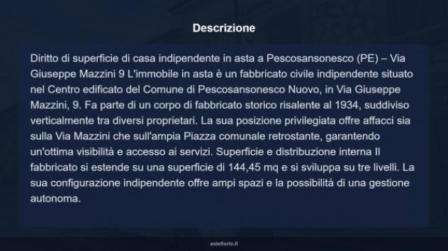 Immobile in asta di 144 m² in vendita a Pescosansonesco - Foto 13
