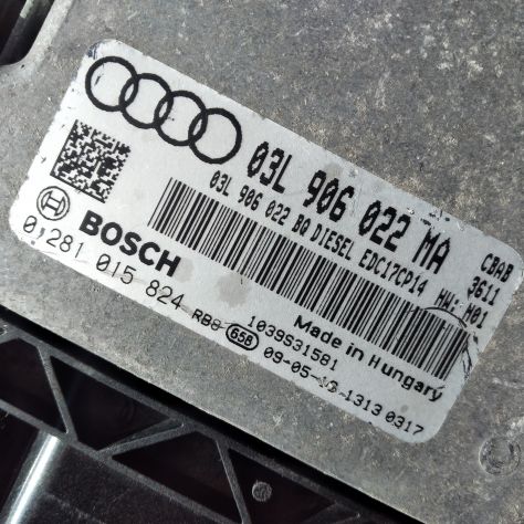 ECU AUDI A3 2.0 Tdi 143cv 0281015824 1039S31581 EDC17CP14 centralina motore B - Foto 6