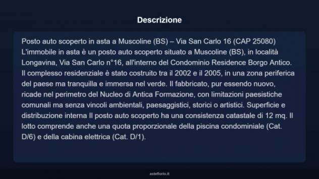 Immobile in asta di 12 m² in vendita a Muscoline - Foto 5